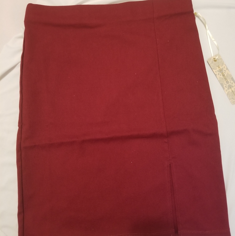 Burgundy skirt